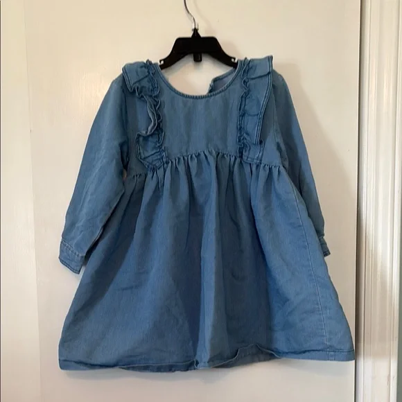 white christmas dresses Bonnie Jean Chambray Lace Tulle Sleeveless Dress Girls 6 main image 1